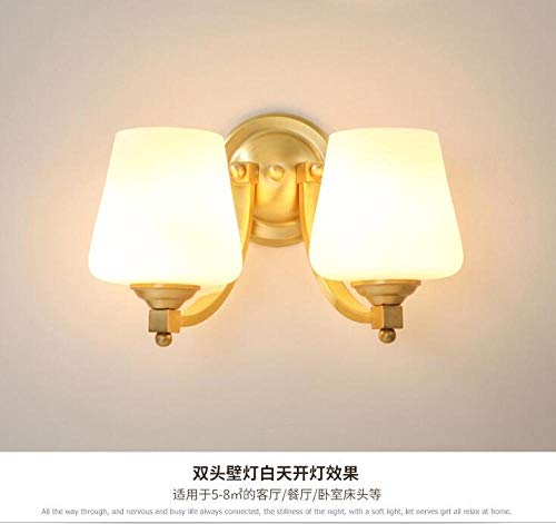 Living Room Wall lamp Restaurant Hotel Aisle Decoration lamp Creative lamp American Copper Wall lamp Bedroom Bedside lamp