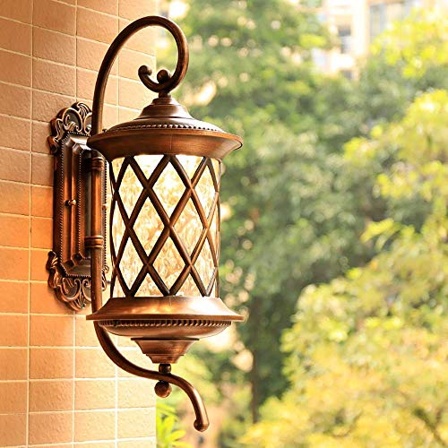Mkjbd Wall Lantern Wall Light Wall-Mounted Lamp Outdoor Wall Lamps Exterior Wall Villa Creative Lamps Staircase Door Aisle Lamps Outdoor Garden Lamps Pretty MM Small