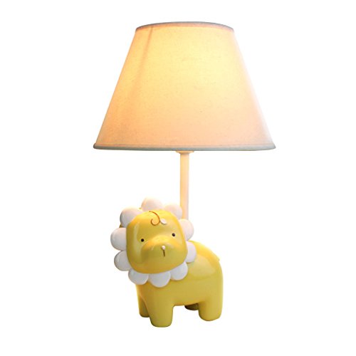 Table lamp Creative Children Yellow Simba Lion Bedroom Cartoon Modern Fashion Warm Cute Bedside lamp Reading lampA Size  4025cm 1574984inch