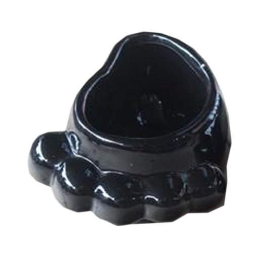 Creative Decor Lovely Garden Feet Earthenware Planter Flower Pot 2912 BLACK