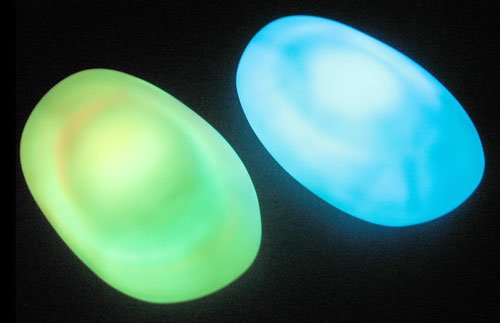 Floating Multicolored Led Pebble Pool Lights set Of 2