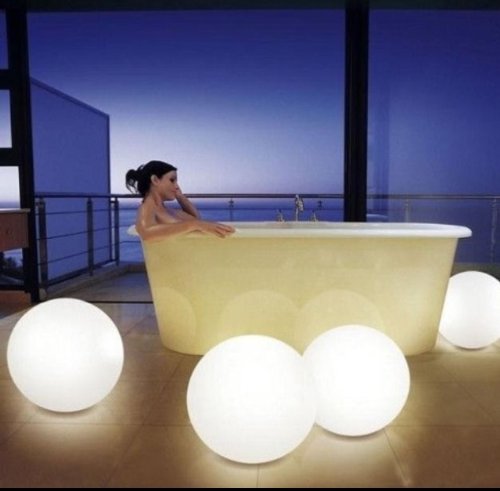 95-inch Floating LED Pool Glow Light Orb Ball Outdoor Living Garden Light Decor Waterproof Color Changing Ball