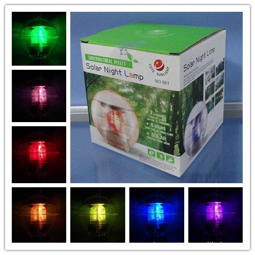 Brand New In Retail Solar Power Waterproof Floating Led Lamp Light 7 Colors Changing Floating Globe Swimming Pool