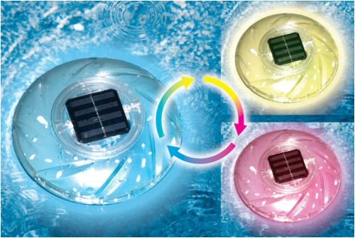 Floating Solar Powered Color Changing Pool Light