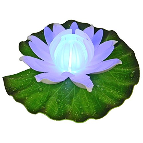 Acmee Color Changing Led Floating Lily Flower Light For Pool Pond