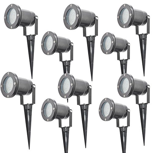 Lot of 10 Silbo SB8023 12V 3 Watt LED Outdoor Residential or Commercial Landscape Garden Waterproof Flood Light Fixture