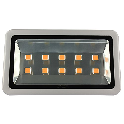 Morsen High Power Outdoor LED Flood Light Fixture 500Watt Super Bright 50000LM For Indoor Outdoor Yard Landscape Lighting Warm White 85-265V