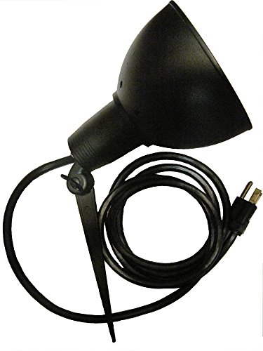 Moonglo Decorative Exterior Light Black W Power Cord And Ground Stake