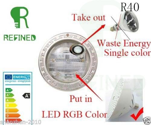 RGB E27 Led Swimming Pool Lights Bulb Ac120v 35w for Pentair Hayward Light DHL express take 3-5days