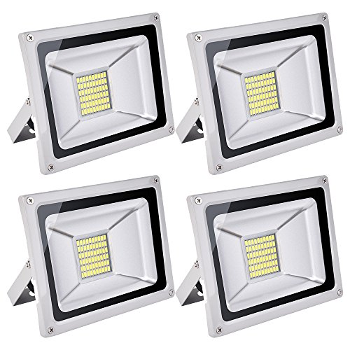 Led FloodlightLed Exterior Flood LightsLed spotlights Getseason 4 30W Daylight White Outdoor and Indoor IP65 Waterproof Security Light for Garage Garden Lawn and Yard