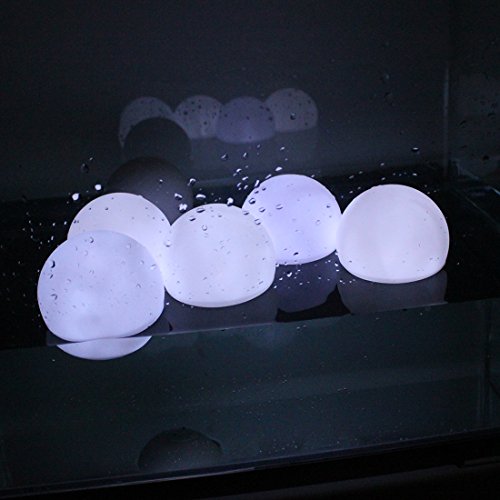 Agptek White Color Flickering Flashing Mood Light Garden Deco Led Flashing Ball Floating Ball For Pool Ponds Parties