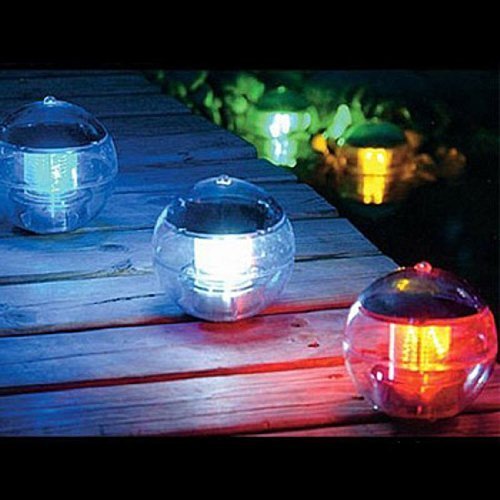 Szminiled Solar Lights Solar Powered Floating Swimming Lights Led Color Changing Night Pool Lights4 Pack