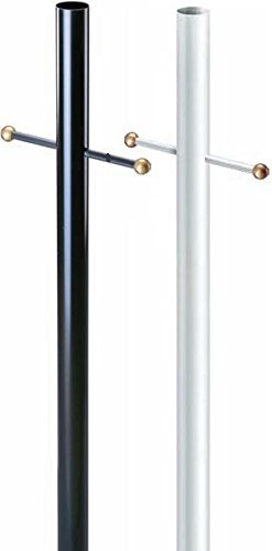 3 Round White Post Pole For Outdoor Lights Pathway Lanterns Driveway Lights