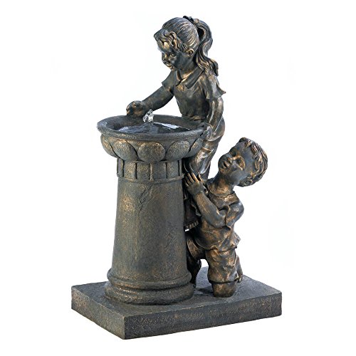 GHP Home Garden Fiberglass Playtime Park Water Decorative Fountain