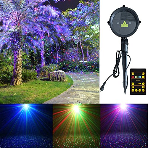 Garden Lights Moving Lights Tepoinn Star Projector Outdoor Dynamic Red Green Blue Rgb Motion Landscape Spotlights