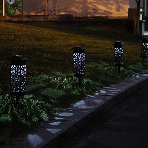 TEALP Solar Path Lights 8-Pack Solar Powered LED Garden Pathway Lights Auto OnOff Led Decorative Landscape Lighting Driveway Security Light for Yard Garden Patio Lawn Backyard
