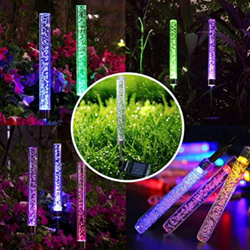 Uscyo Solar Garden Lights 1 Pieces Solar Garden Path Lights LED Garden Track Lights for Decorative Landscape Lighting Driveways Safety Lights Patio Lawn