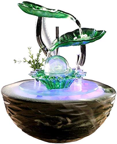 Kitchen Dining Living Room Fountain Modern Fountain Simple Desktop Office Interior Humidifier Ceramic Feng Shui Ball Decoration Outfitted 23 23 27 cmA