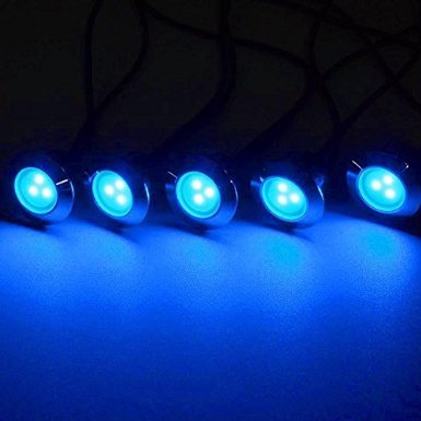 5 Pack 12v LED Recessed Deck Lighting Fixture