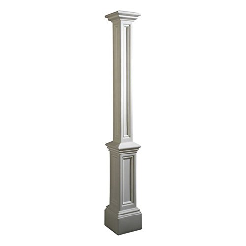 Mayne 5835-wh Signature Lamp Post With 89-inch Aluminum Ground Mount White