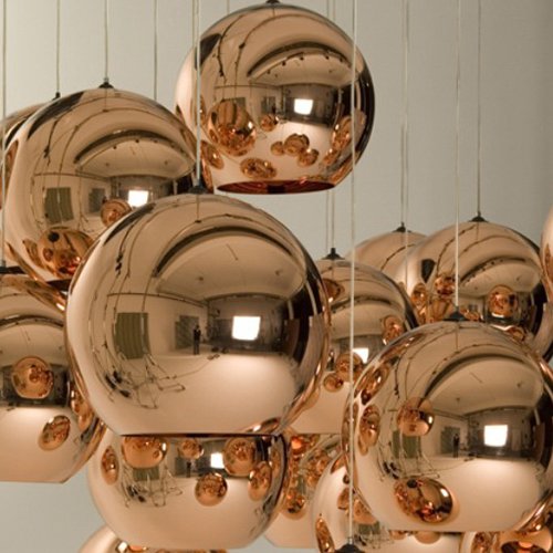 Lightinthebox Mini Globe Pendant 1 Light Minimalist Metal Glass Electroplating Modern Home Ceiling Light Fixture Flush Mount Pendant Light Chandeliers Lighting for Dining Room Bedroom Living Room