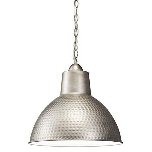 Kichler Lighting 78200ap Missoula 1ltpendant Antique Pewter Finish With White Interior Shade