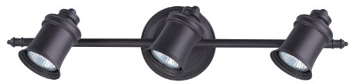Canarm It299a03orb10 Taylor 3-bulb Wall Mount Track Light Oil Rubbed Bronze