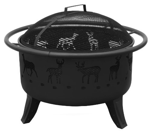 Landmann Usa 23192 Patio Lights Deer Tracks Fire Pit Black