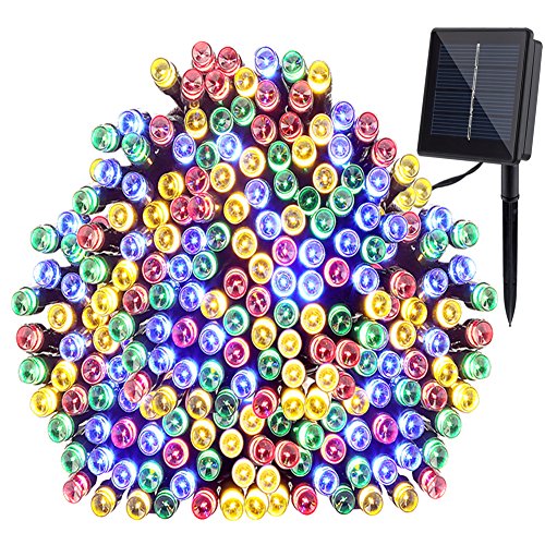 GDEALER Solar String Lights 72feet 200 LED 8 Modes Solar Powered Waterproof Starry Fairy Outdoor String Lights holiday Decoration Lights for Patio Gardens Homes Landscape Wedding Party