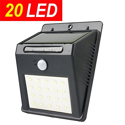 20LED Upgraded Super Bright Sogrand Solar Motion Sensor Light Solar Lights Outdoor Solar Motion Activated Security Light
