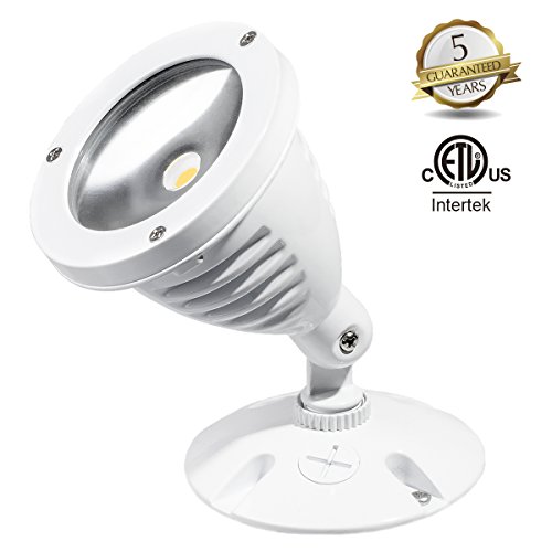TOPELE JSL-03W LED Security Light Flood Light Spot Light 135W100W Halogen Bulb Equivalent Waterproof IP65 1000lm 4000K Adjustable Head ETL Listed