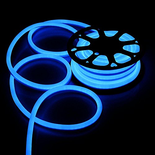 50ft 110V Cool WhiteRedBlueGreen Flex LED Neon Rope Light Indoor Outdoor Holiday Valentine Decoration Lighting