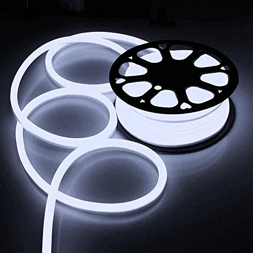 50ft 110v Flex Led Neon Rope Light Indoor Outdoor Holiday Valentine Decoration Lighting Cool White