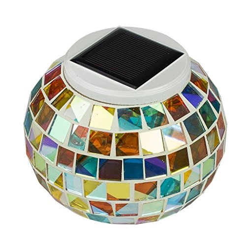 Immoso Color Changing Solar Powered Glass Ball Led Garden Lights Rechargeable Solar Table Lights Outdoor Waterproof