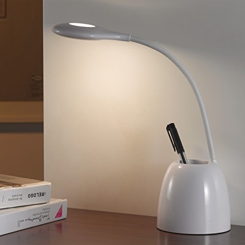LED Table Lamp LingsFire Multifunctional Touch Switch Brightness Memory 360 Degree Adjustiable USB Rechargeable LED Lamp Light As Pen Container for Work Study and Sleep