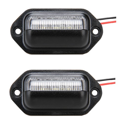 Excelvan 2 x 12V LED License Plate Tag Light Bulbs Boat Trailer RV Truck Interior DOT Step Light