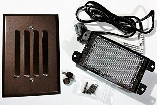 Malibu Lighting 8406240301 3w Low Voltage Led Half Brick Deckstep Light Oil Rubbed Bronze