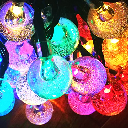60led 36ft 4color Crystal Ball Solar String Lights For Garden Patio Yard Home Christmas Tree Sogrand Solar
