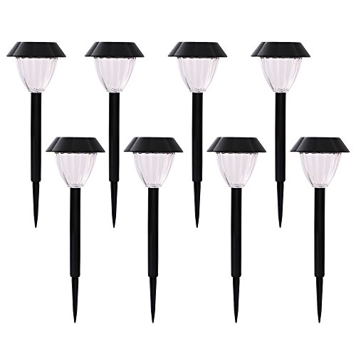 Voona 8-Pack Solar Light Outdoor LED Garden Lights Transform Your Yard Path Lawn Landscape Lighting