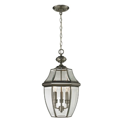 Elk Lighting 8603EH80 Ashford Coach Hanging Lantern Large in Antique Nickel Finish