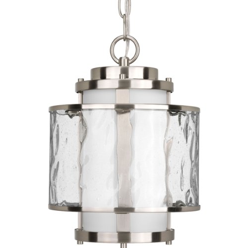 Progress Lighting P5589-09 Bay Court Collection 1-light Hanging Lantern Brushed Nickel