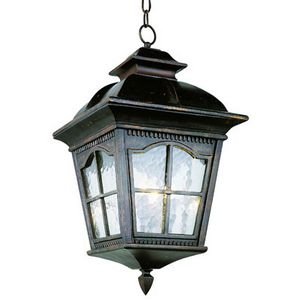 Trans Globe Lighting 5421 AR 21-14-Inch 3-Light Outdoor Medium Hanging Lantern Antique Rust