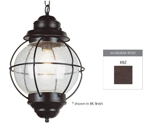 Trans Globe Lighting 69906 RBZ 1-Light Hanging Lantern Rustic Bronze