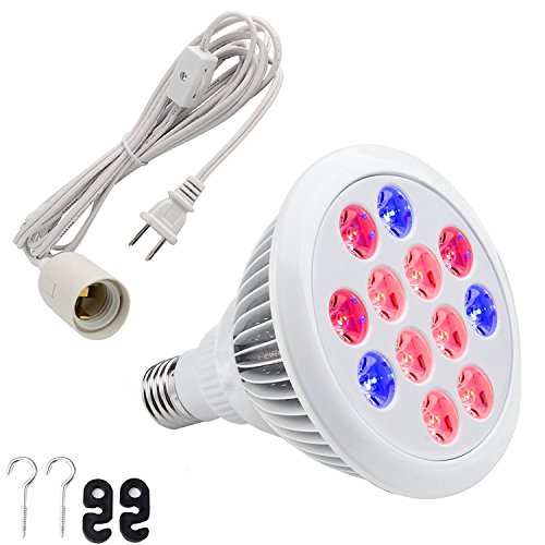 24w Led Grow Lights With Extra 12 Feet Hanging Lantern Cord