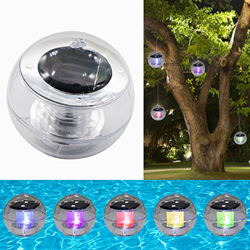 Outdoor Color Changing Solar LED Floating Hanging Lights For Pool Pond Path NEW