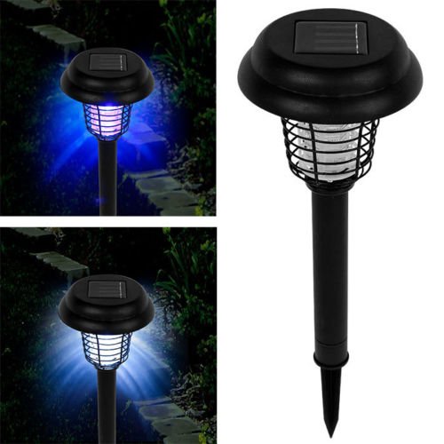 Solar LED And UV Pathway Lighting With Bug Zapper