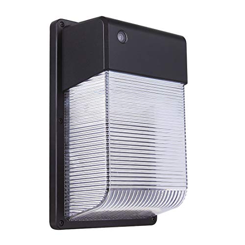 JJC LED Wall Pack Light with Photocell28W150-250W Replacement2800LM 5000K-Daylight Dusk to Dawn LED Outdoor Lighting100-277V ETL Listed&DLC Certified 5-Year Warranty Outdoor Security Lights