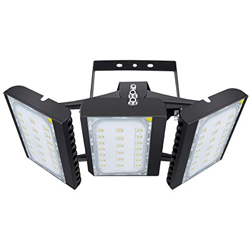 LED Flood Light STASUN 450W 40500lm Security Lights with 330°Wide Lighting Area OSRAM LED Chips 6000K Daylight Adjustable Heads IP66 Waterproof Outdoor Lighting for Yard Street Parking Lot