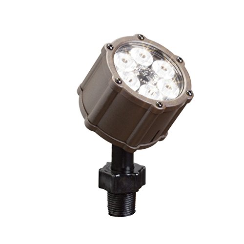 Kichler Lighting 15742azt Led Accent Light 6-light Low Voltage 35 Degree Flood Light, Textured Architectural Bronze