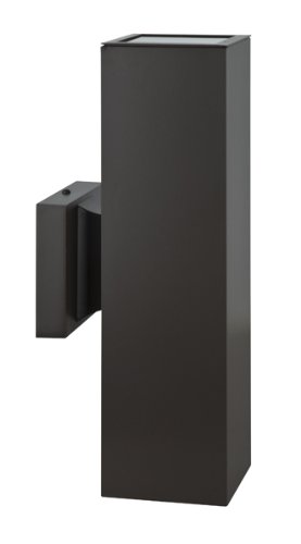 Sunset Lighting F6892-44 Architectural - Two Light Square Outdoor Wall Mount, Oil Bronze Finish